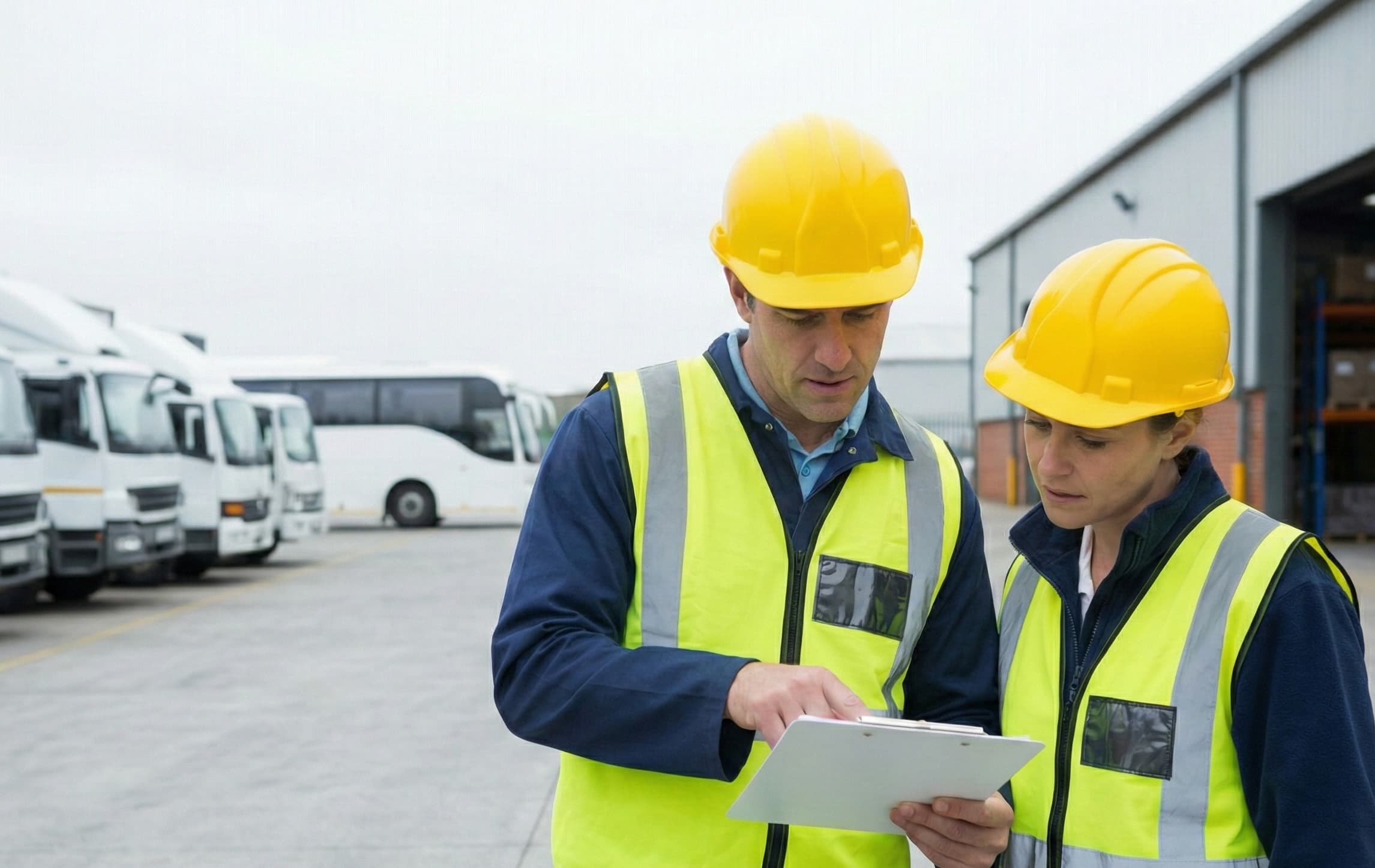 Compliance lead reviewing workplace testing records